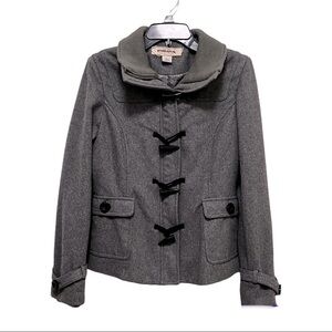 VINTAGE Y2K Hydraulic Wool Blend Coat Size M